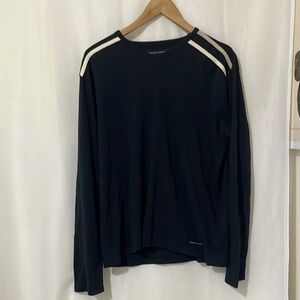 French Connection 100% Cotton Black Long Sleeve Sweater